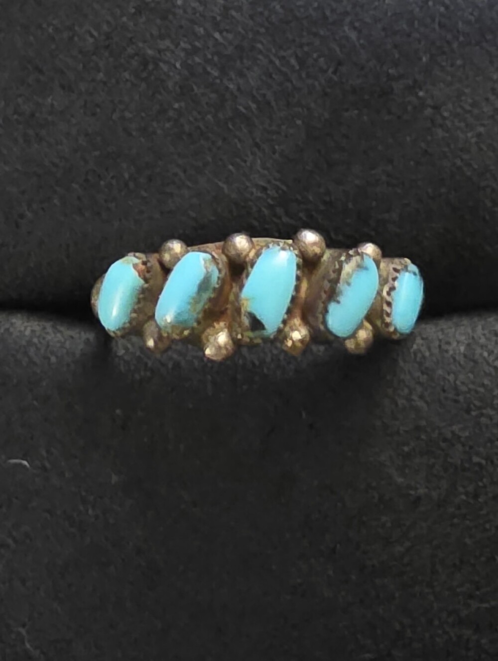 Sterling Silver Navajo Turquoise Ring (Vintage)